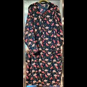 Old Navy silk floral shift dress